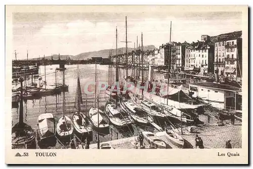 Cartes postales Toulon Les Quais Bateaux