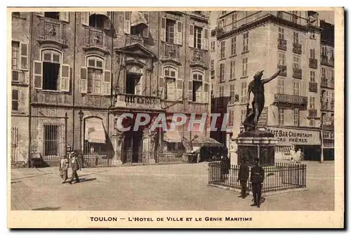 Ansichtskarte AK Toulon L Hotel De Ville Et Le Genie Maritime