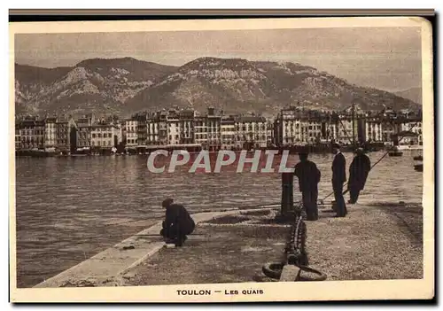 Cartes postales Toulon Les Quais Peche Pecheurs