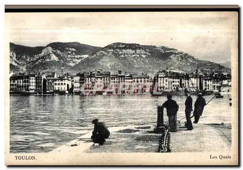 Cartes postales Toulon Les Quais Peche Pecheurs