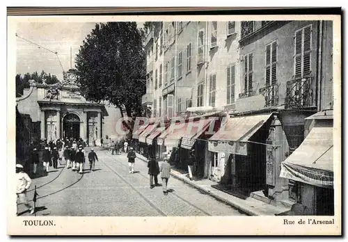 Cartes postales Toulon Rue de I Arsenal