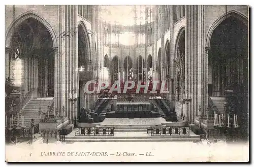 Ansichtskarte AK L Abbaye De Saint Denis Le Choeur