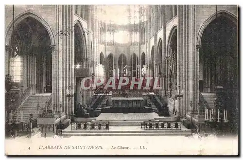 Cartes postales L Abbaye De Saint Denis Le Choeur