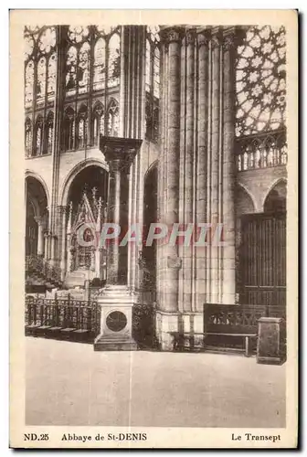 Cartes postales Abbaye de St Denis Le Transept