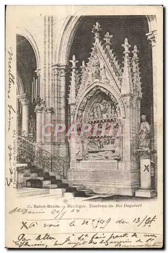 Cartes postales Saint Denis Basilique Tombeau du Roi Dagobert