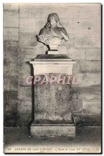 Cartes postales Abbaye De Saint Denis Buste de Louis XV (1774)