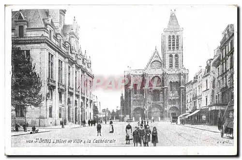 Ansichtskarte AK St Denis L Hotel de Ville la Cathedrale