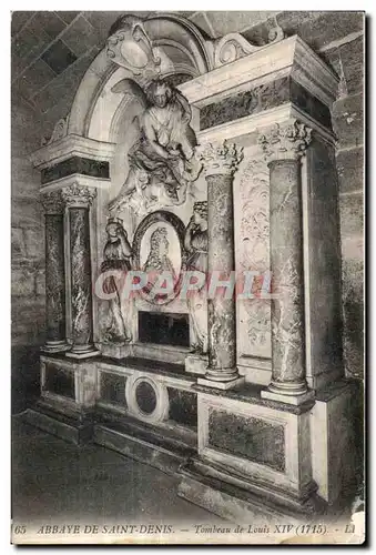 Cartes postales Abbaye de Saint Denis Tombeau de Louis XIV