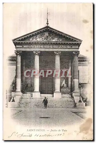 Cartes postales Saint Denis Justice de Paix