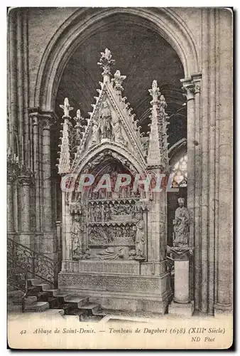 Cartes postales Abbaye de Saint Denis Tombeau de Dagobert (XII e Siecle)