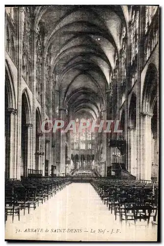 Cartes postales Abbaye de Saint Denis La Nef