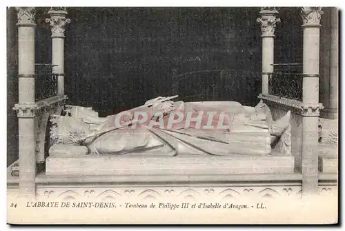 Cartes postales L Abbaye de Saint DenisTombeau de Philippe III et d Isabelle d Aragon