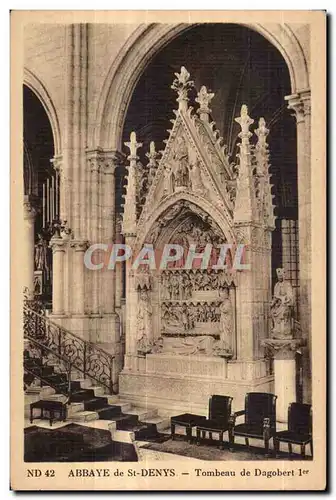 Cartes postales Abbaye St Denys Tombeau de Dagobert
