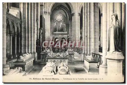 Ansichtskarte AK Abbaye St Denis Tombeaux de la Famille de Saint Louis