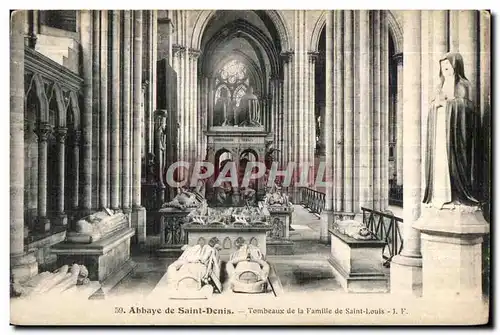 Cartes postales Abbaye St Denis Tombeaux de la Famille de Saint Louis
