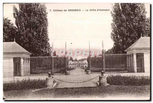 Ansichtskarte AK Chateau de Grosbois La Grille d Honneur