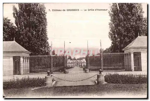 Cartes postales Chateau de Grosbois La Grille d Honneur