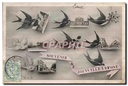 Cartes postales Souvenir de Joinville le Pont Hirondelles