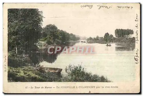 Ansichtskarte AK Le Tour de Marne De Joinville a Champigny par la rive droite