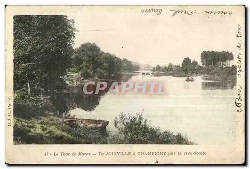 Cartes postales Le Tour de Marne De Joinville a Champigny par la rive droite
