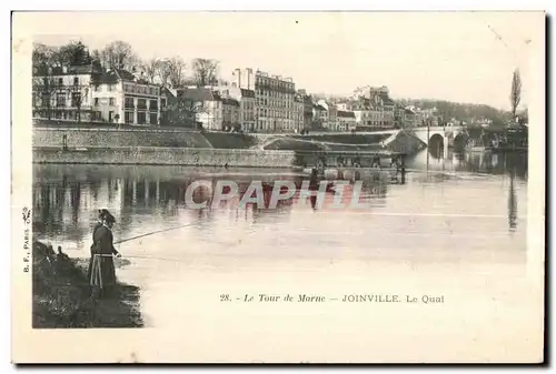 Ansichtskarte AK Le Tour de Marne Joinville le Quai Pecheurs