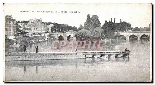 Cartes postales Les Ecluses et le Pont Joinville