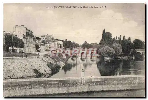 Cartes postales Joinville le Pont Le Quai et le Pont