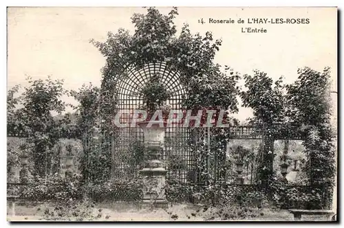 Cartes postales Roseraie de L Hay Les Roses L Entree