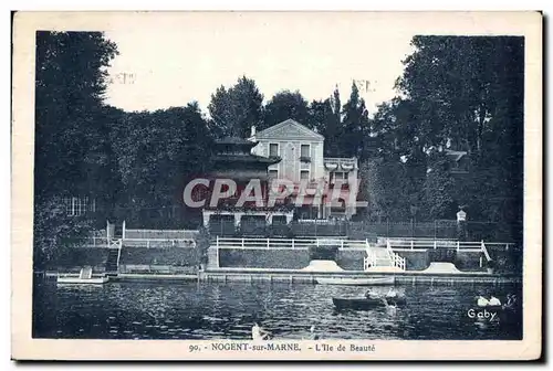 Cartes postales Nogent sur Marne L lle de Beaute