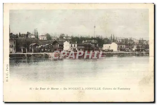 Ansichtskarte AK Le Tour de Marne De Nogent a Joinville Coteau de Fontenay