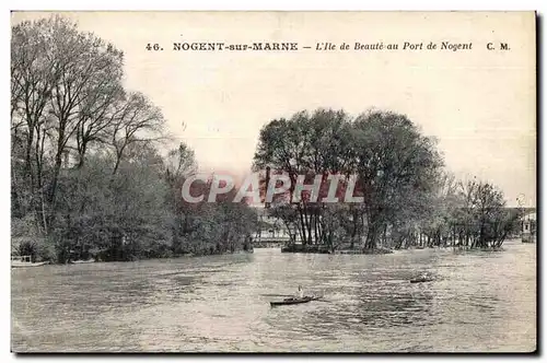 Cartes postales Nogent sur Marne L lle de Breaute au Port de Nogent