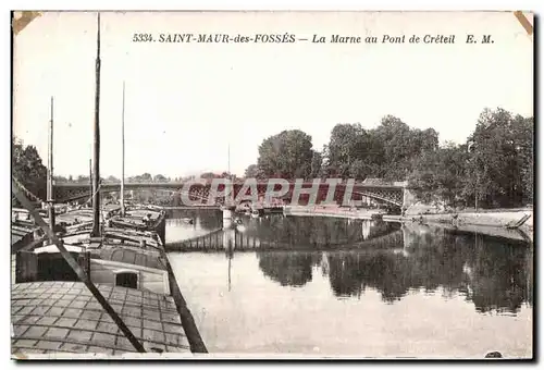 Cartes postales Saint Maur des Fosses La Marne au Pont de Creteil