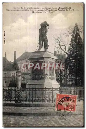 Cartes postales Le Mans Statue du Conventionnel de la Sarthe Rene Levasseur