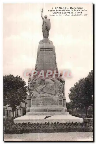 Ansichtskarte AK Le Mans Monument commemoratif des Soldats de la Grande Guerre