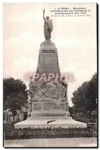 Cartes postales Le Mans Monument commemoratif des Soldats de la Grande Guerre