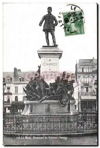 Cartes postales Le Mans Monument du general Chanzy