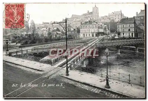 Cartes postales Le Mans Le pont en X