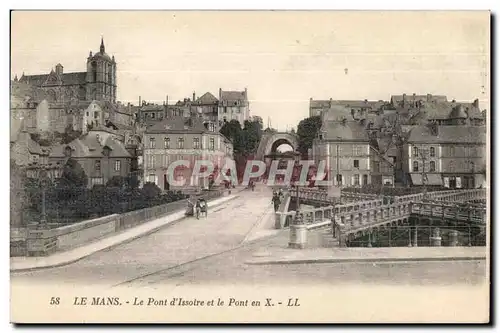 Cartes postales Le Mans Le pont d Issoire et le Pont en X