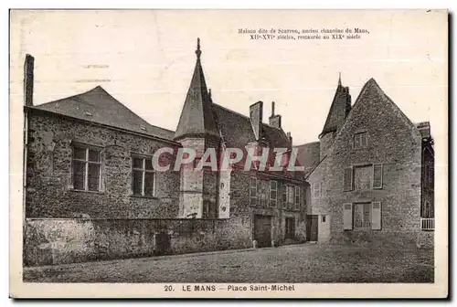 Cartes postales Le Mans Place Saint Michel