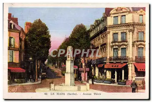 Cartes postales Le Mans Avenue Thiers