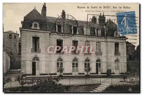 Ansichtskarte AK Maison de Sante du Mans Rue de Ballon Hotel de Cheres