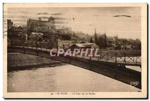 Cartes postales Le Mans Le pont sur la Sarthe