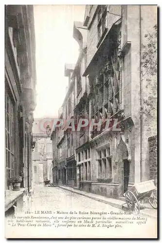 Cartes postales Le Mans Maison de la Reine Berengere Grande Rue