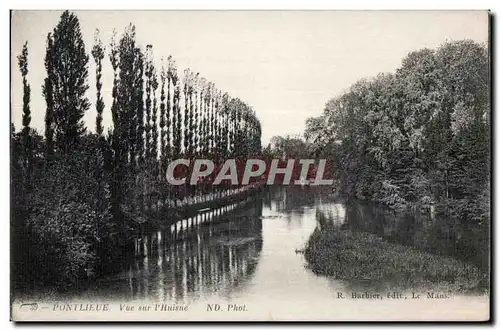 Cartes postales Pontlieue Vue sur I Huisne