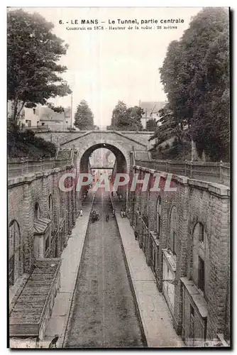 Cartes postales Le Mans Le Tunnel partie centrale