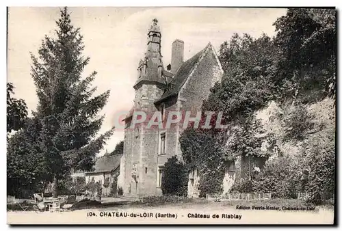 Cartes postales Chateau du Loir (Sarthe) Chateau de Riablay