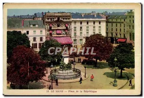 Cartes postales Le Mans Place de la Republique