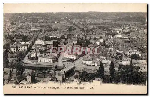 Cartes postales Le Mans Vue panoramique panoramic view Pont en X