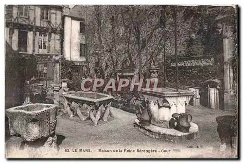 Cartes postales Le Mans Maison de la Reine Berengere Cour