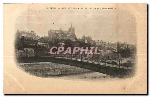 Cartes postales Le Mans Vue Generale Prise Du Quai Ledru Rollin